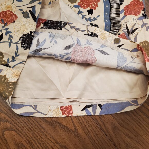 Liz Claiborne Collection Faux Wrap Linen Skirt Size 12 - Picture 6 of 9